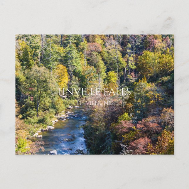 Postal linville Falls (Anverso)