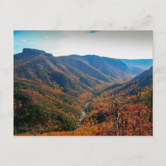 Postal Linville Gorge in Autumn, North Carolina