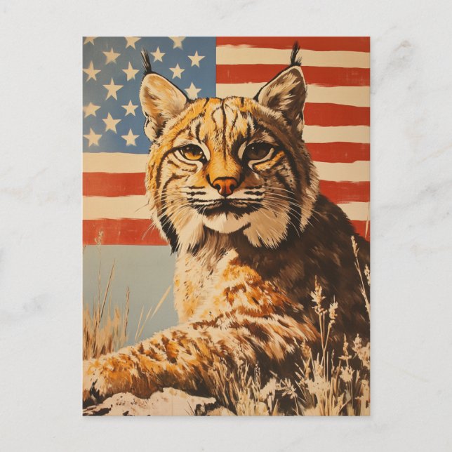 Postal Linx American Flag Vintage (Anverso)
