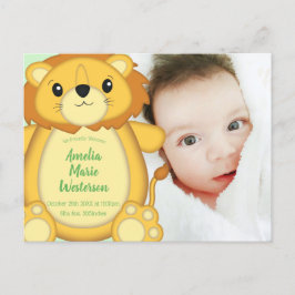 Postal Lion Baby Shower Safari