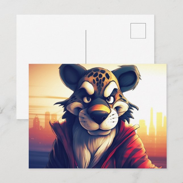 Postal Lion Cute (Anverso / Reverso)