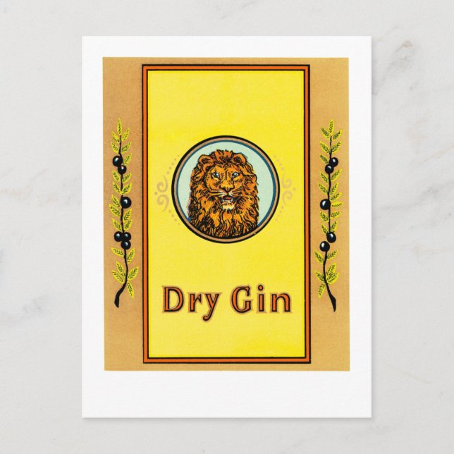 Postal Lion Dry Gin (Anverso)