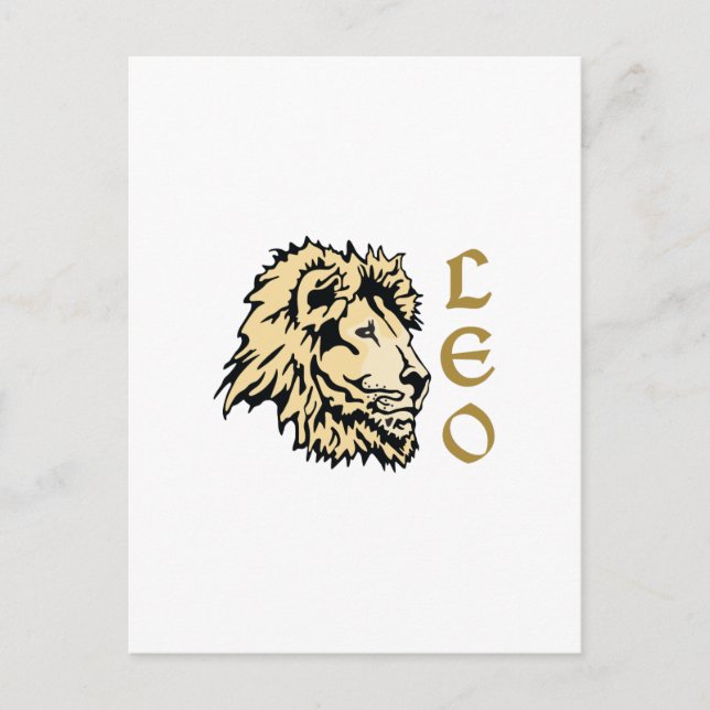 POSTAL LION LEO ZODIAC (Anverso)