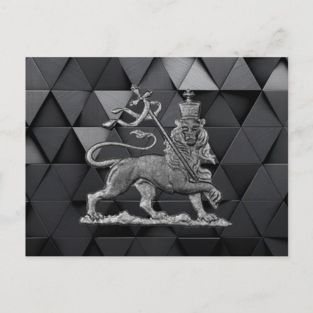 Postal Lion of Judah Jah Rastafari Rasta Reggae Roots INI (Anverso)