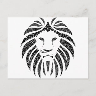 Postal LIon punteado