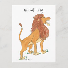 Postal Lion Wild Thing Post Card