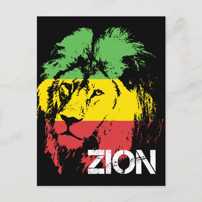 Postal Lion Zion (Anverso)