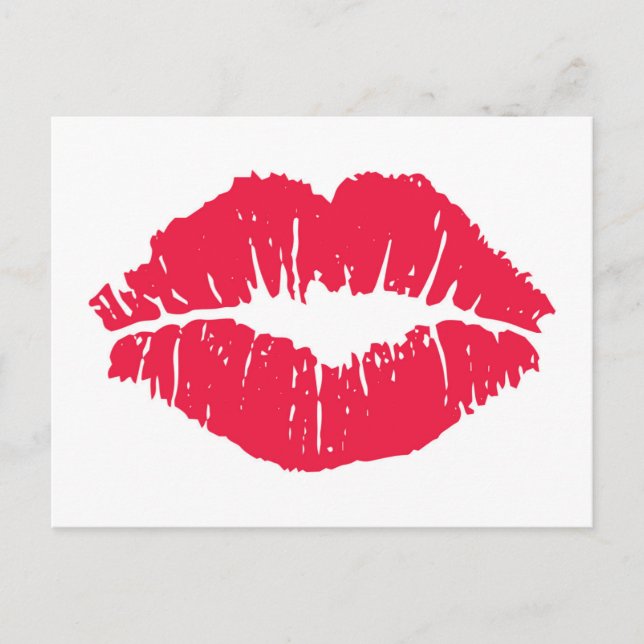 Postal Lipstick Kiss (Anverso)