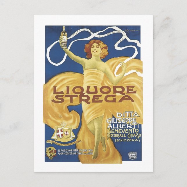 Postal Liqoure Strega (Anverso)