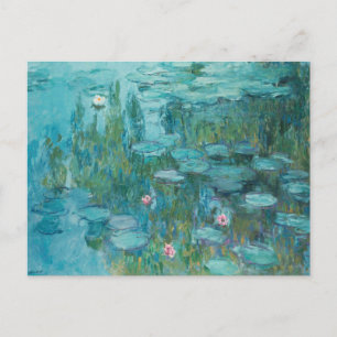 Postal Lirios de Agua, Pintura al Óleo de Arte Fino, Clau