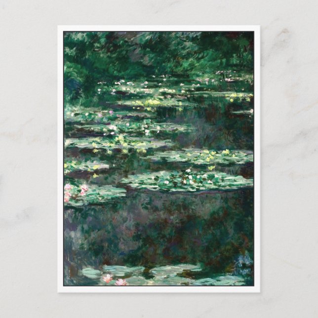 Postal Lirios de agua por Monet (Anverso)