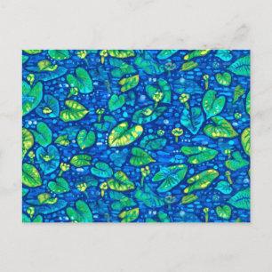 Postal Lirios de Vaca, Nenúfar de Estanque Lirios de Agua