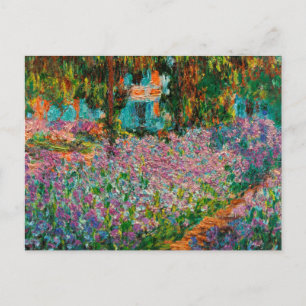 Postal Lirios jardín de Monet Giverny flores