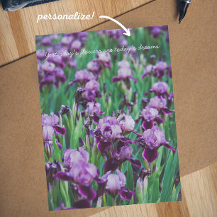 Postal Lirios morados 