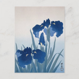 Postal Lirios por Ohara Koson