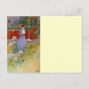 Postal Lisbeth con peonías