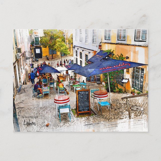 Postal Lisboa- El Portugal Real (Anverso)