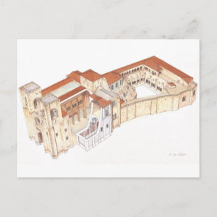 Postal Lisboa Portugal. Catedral