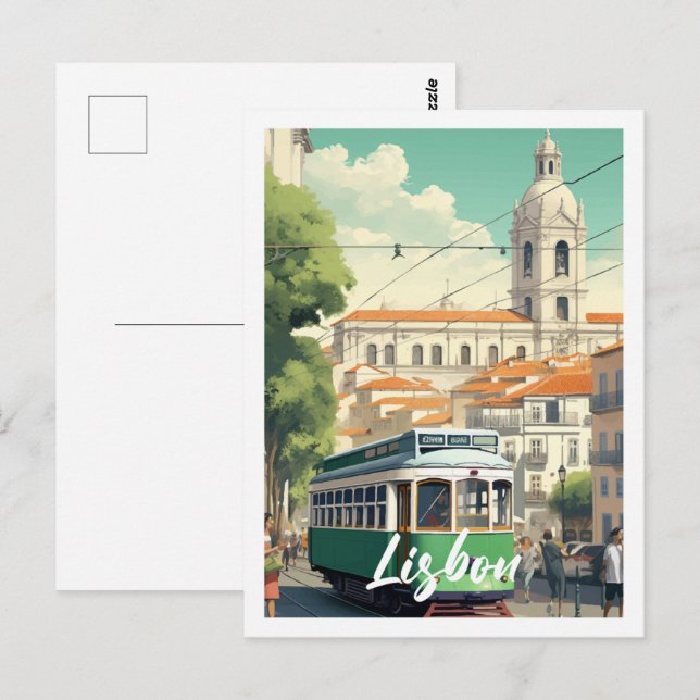 Postal Lisboa Portugal Famoso lugar de viaje (Anverso / Reverso)