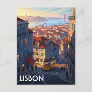 Postal Lisboa Portugal Panteón Alfama Anime