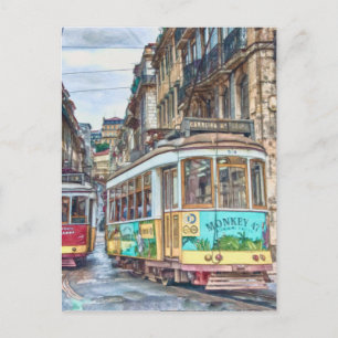 Postal Lisboa Portugal Viaje Antiguo