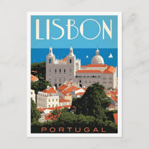 Postal Lisboa Portugal Viajes Antiguos