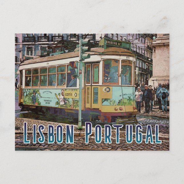 Postal Lisbon Portugal Travel Postcard (Anverso)