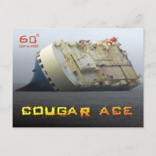 Postal Lista de Cougar Ace a 60º, Islas Aleutianas