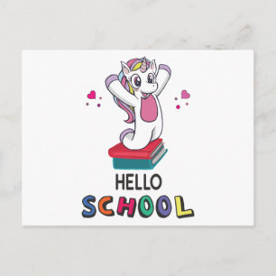 Postal Listo para la escuela en línea