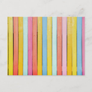 Postal Listones de Cerca de Madera