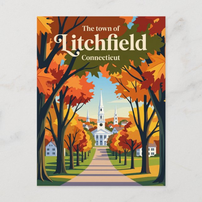 Postal Litchfield Connecticut (Anverso)