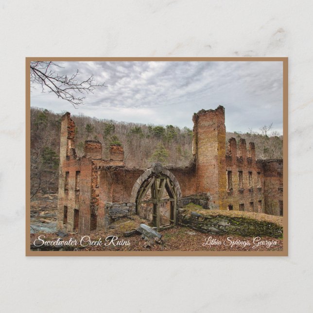 Postal Lithia Springs Sweetwater Georgia USA Postcard GA (Anverso)