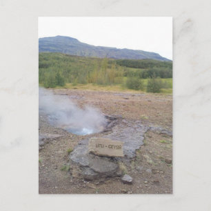 Postal Litli Geysir, Haukadalur, Islandia