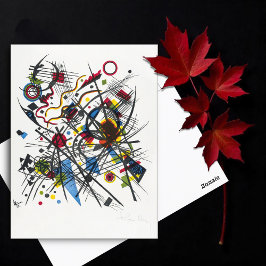 Postal Litografía de la cuarta carpeta de Bauhaus, Kandin