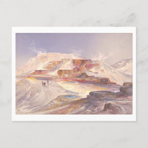 Postal Litografía de Prang Vintage de las fuentes termale