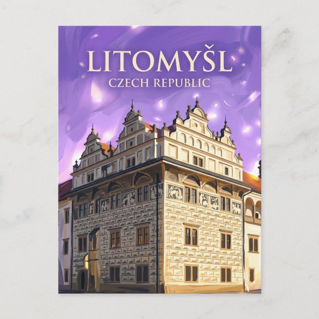 Postal Litomyšl República Checa (Anverso)