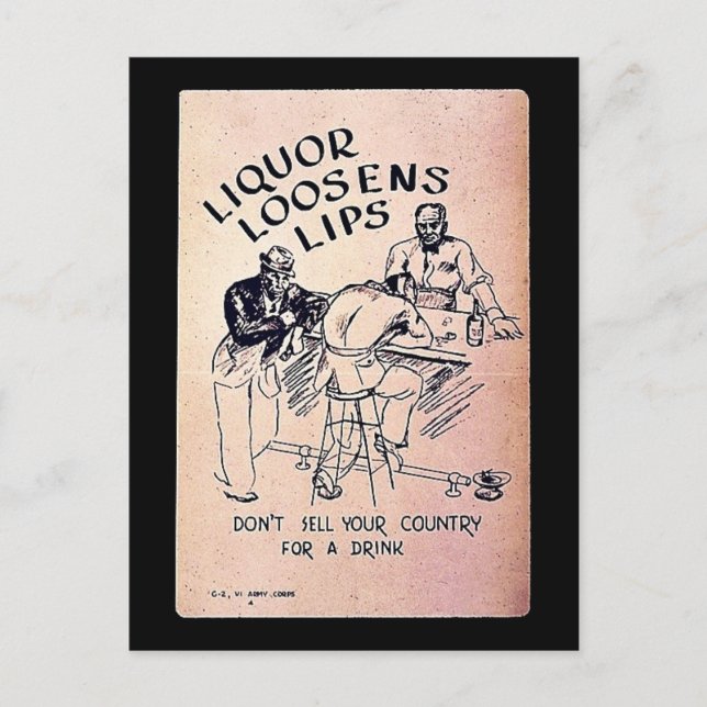 Postal Litros de Liquor Loosens (Anverso)