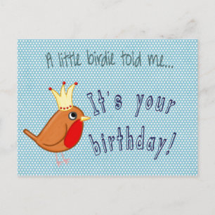 Postal Little Birdie Me Dijo Postcard