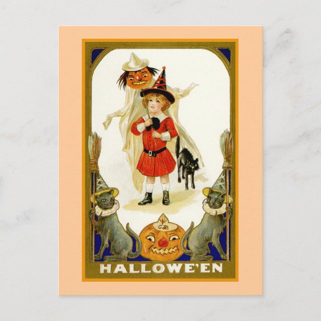 Postal Little Boy Halloween (Anverso)