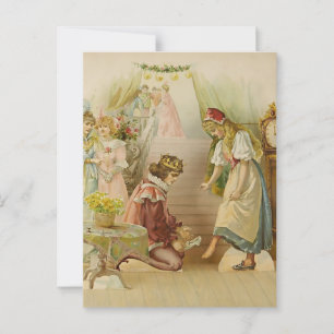 Postal "Little Cinders" Fairy Art by E S Hardy