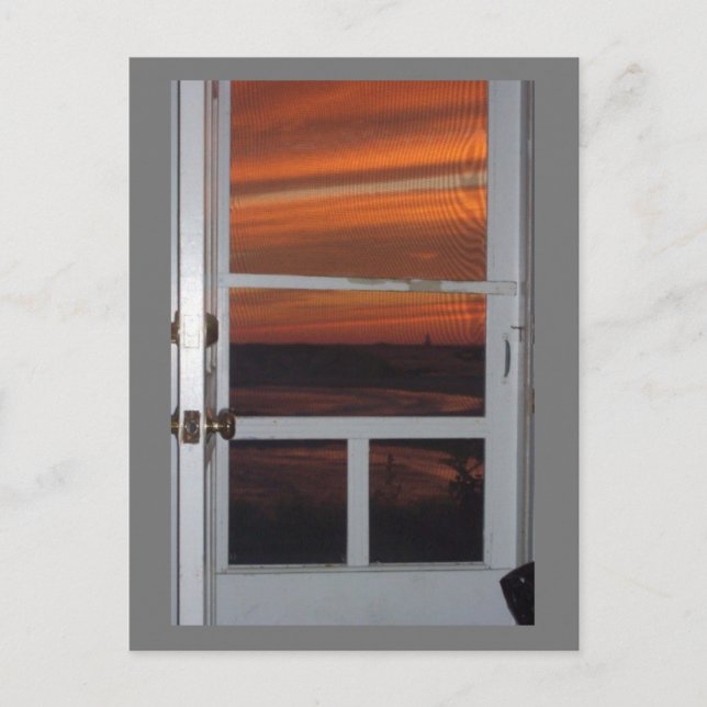 Postal Little Comtpon, RI Sunset (Anverso)