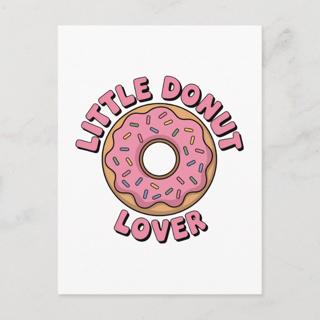 Postal Little Donut Lover | Niño (Anverso)