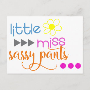 Postal Little Miss Sassy Pants