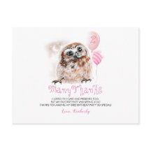 Little Owl Birthday Gracias