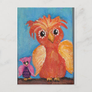Postal Little Owl Pals