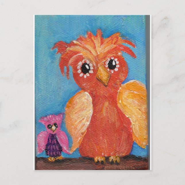 Postal Little Owl Pals (Anverso)