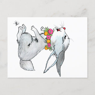 POSTAL LITTLE RABBIT
