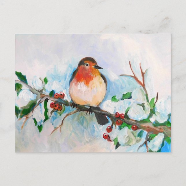 Postal Little Robin (Anverso)