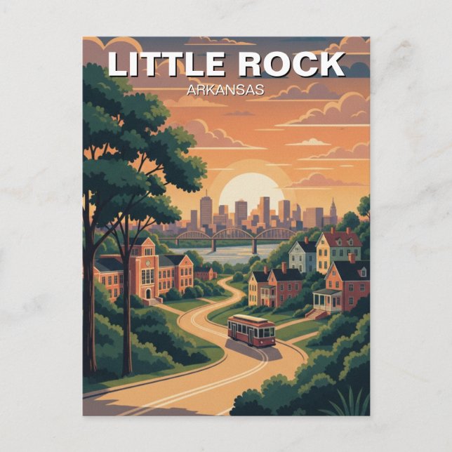 Postal Little Rock Arkansas (Anverso)