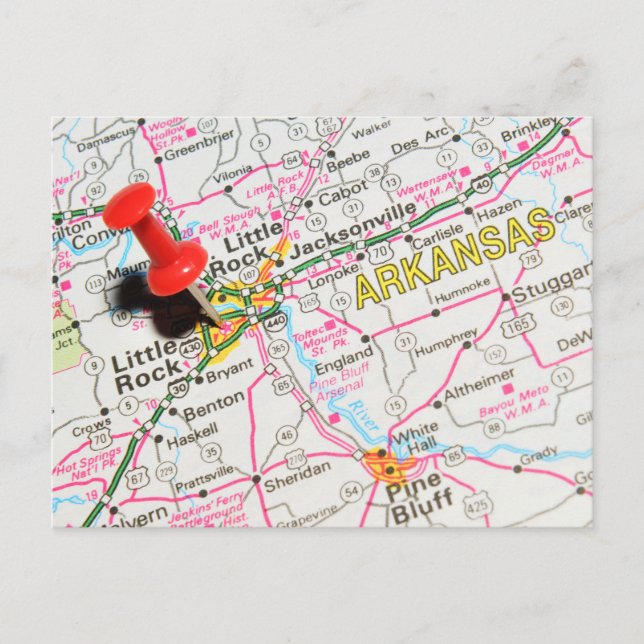 Postal Little Rock, Arkansas (Anverso)